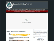 Tablet Screenshot of columbusdogpark.com
